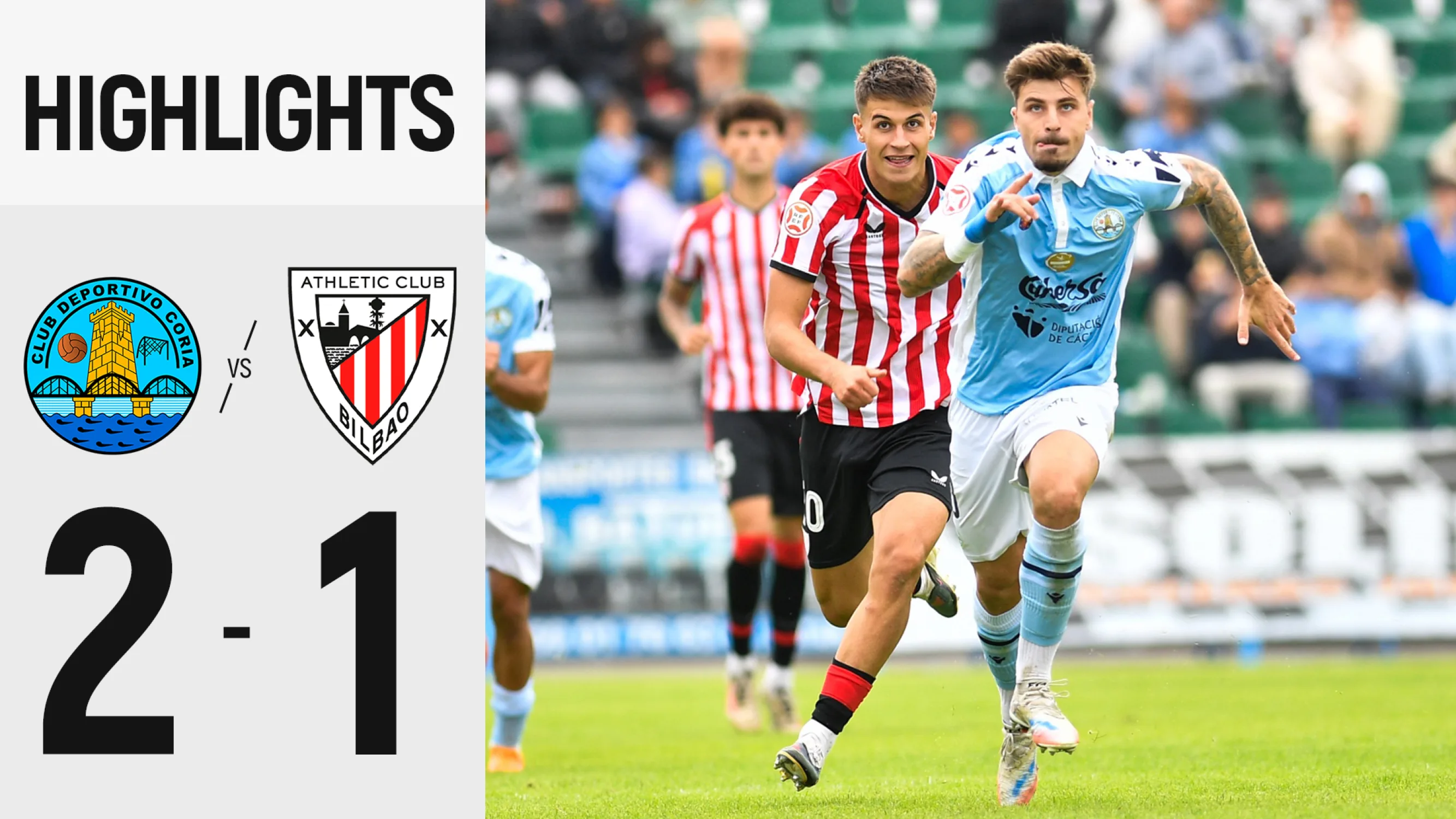 Highlights | CD Coria 2-1 Bilbao Athletic | Primera Federación 2026/27 J8