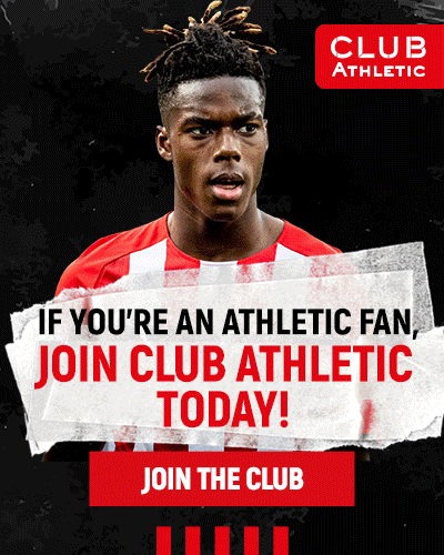 Banner Club Athletic. Si eres del athletic ¡hazte del club!. Por solo 50€ al año.