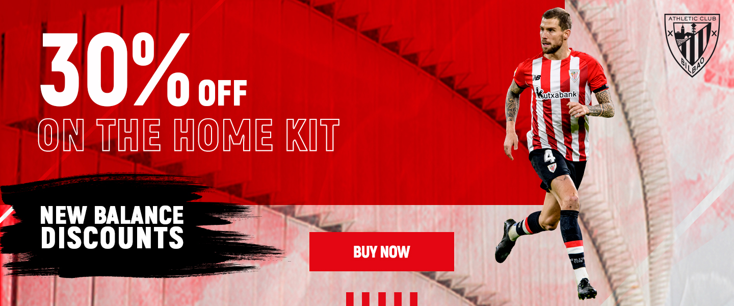 Athletic Club shop banner. 2021-22 official kits. Get yours now!
