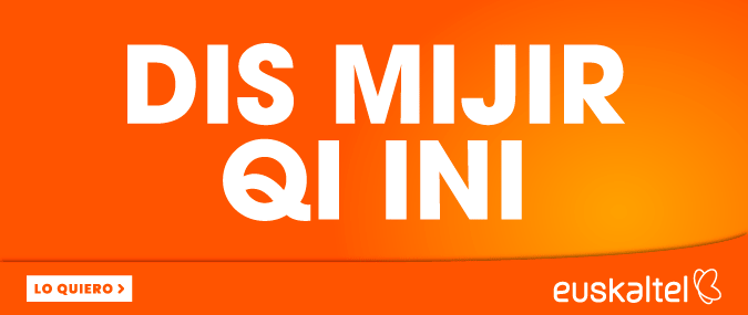 Banner de la empresa de telecomunicaciones Euskaltel