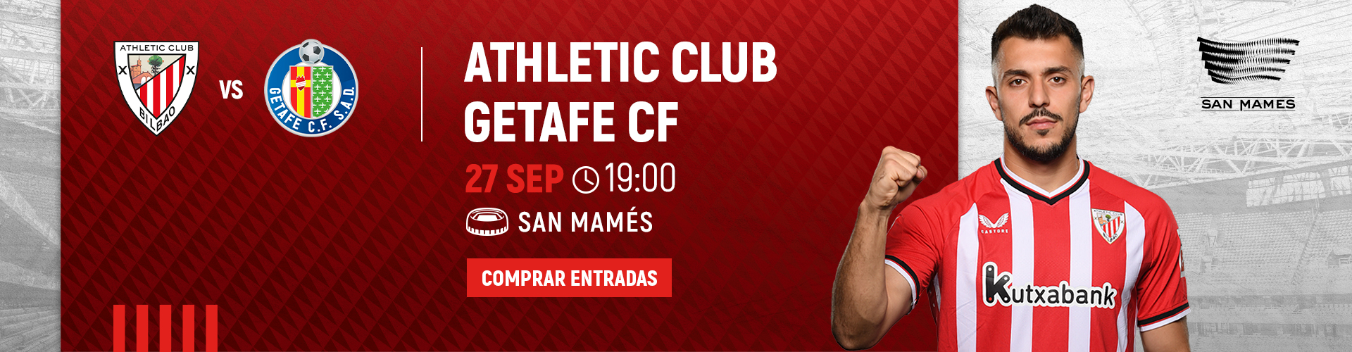 Entradas Athletic Club - Getafe CF
