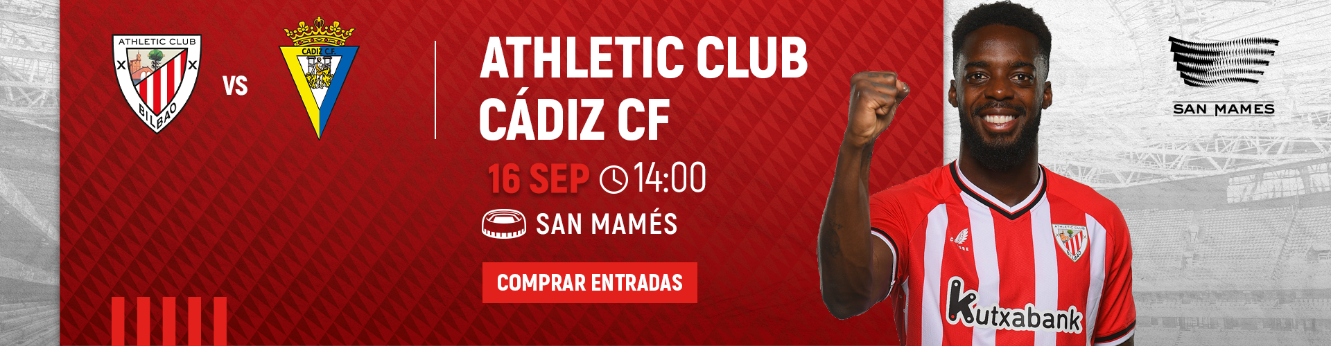 Entradas Athletic Club - Cádiz CF