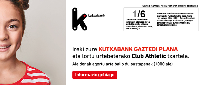 Kutxabank bankuko bannerra. Gaztedi Plana.