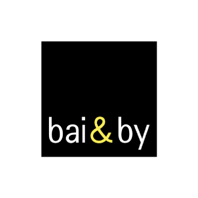 Logotipo de academia de idiomas Bai and By
