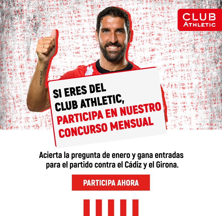 Si eres del Athletic ¡hazte del club! Por solo 50€ al año.