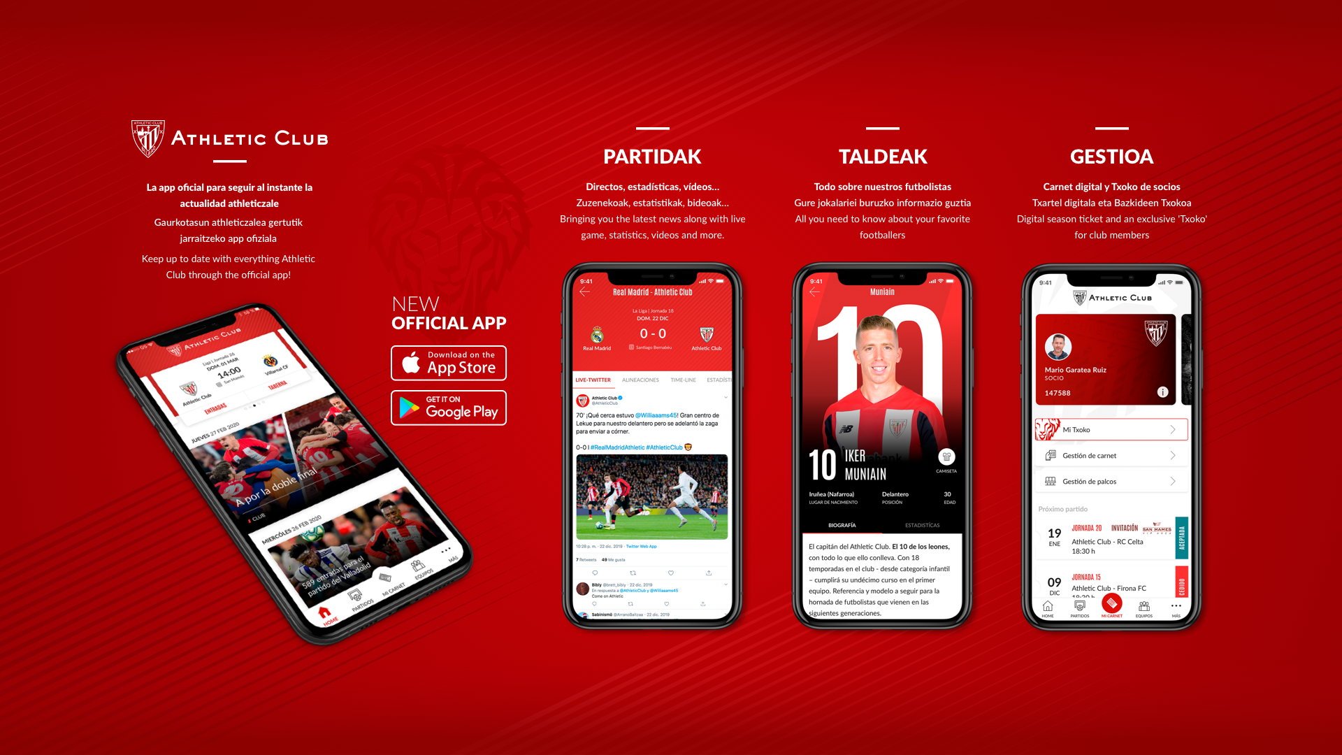 New official Athletic Club app