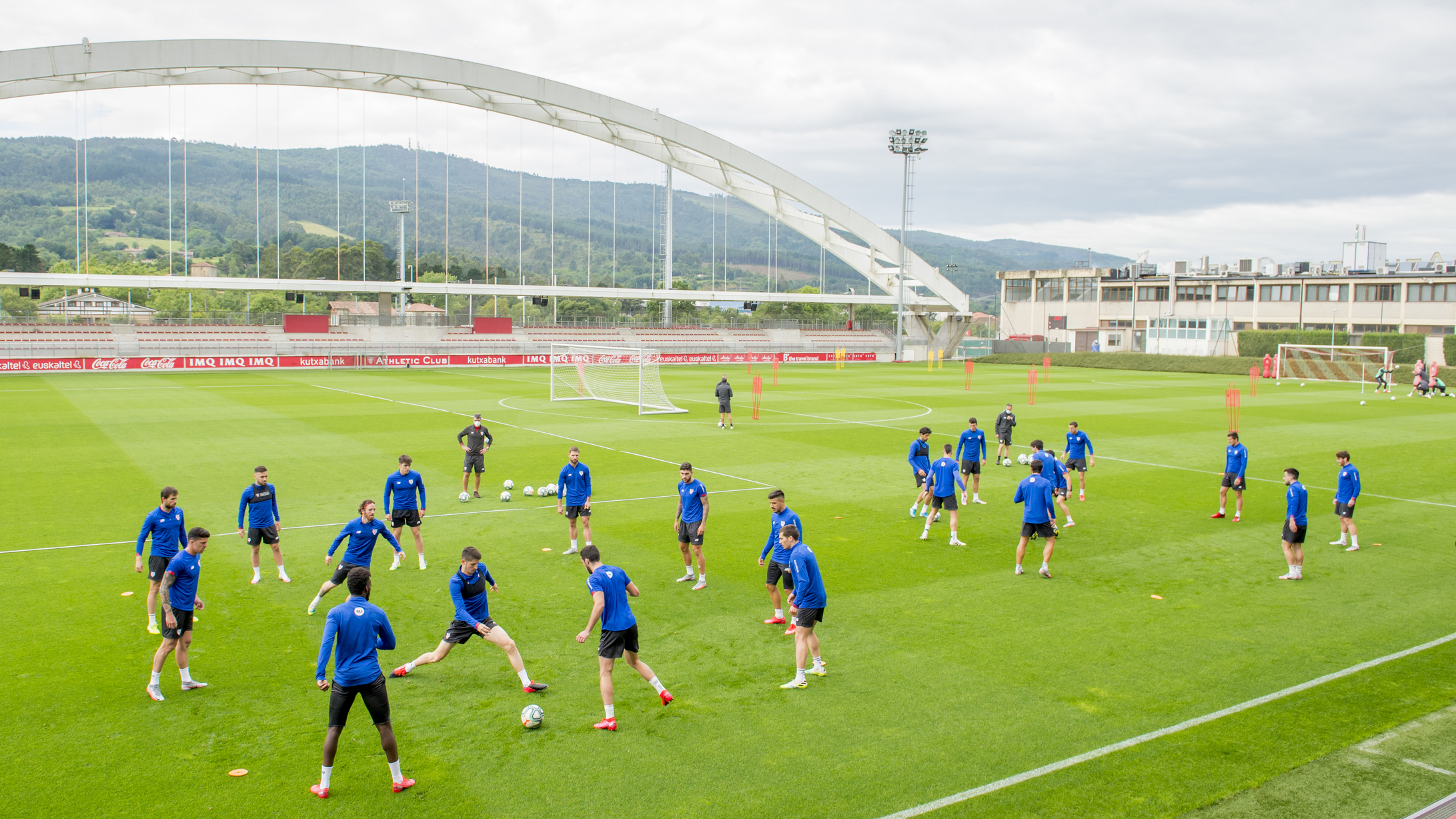 Last training session ahead of the Athletic v Atleti league game