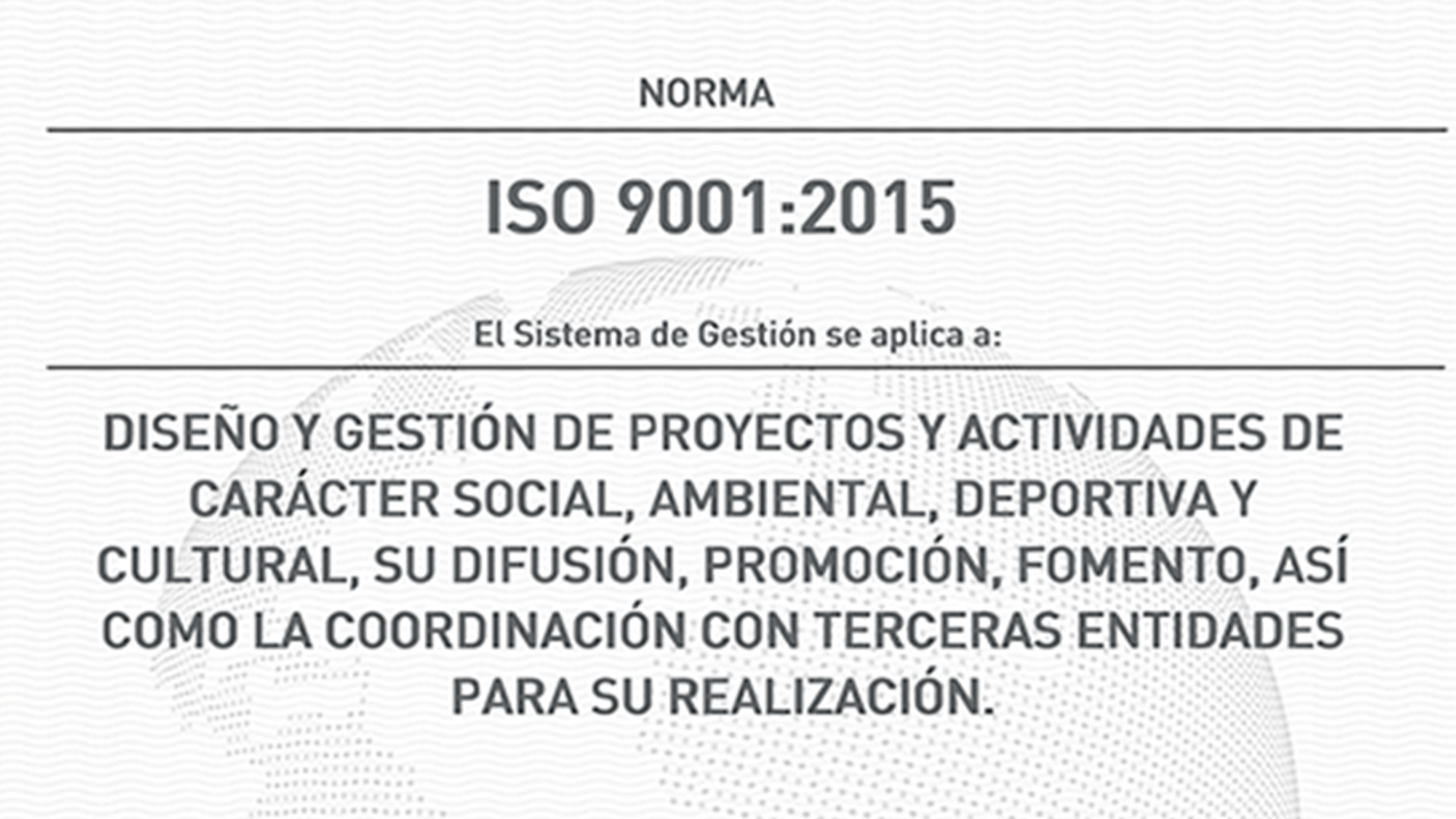La Fundación obtiene la ISO 9001