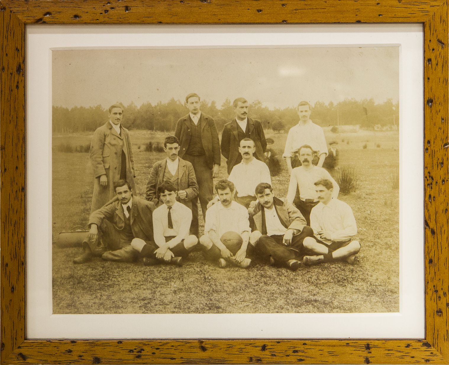Photo of an Athletic Club starting XI from 1903-04 containing many of the founding members