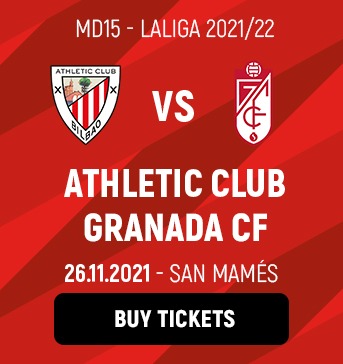 Buy tickets Athletic vs Granada MD15 25-11-2021
