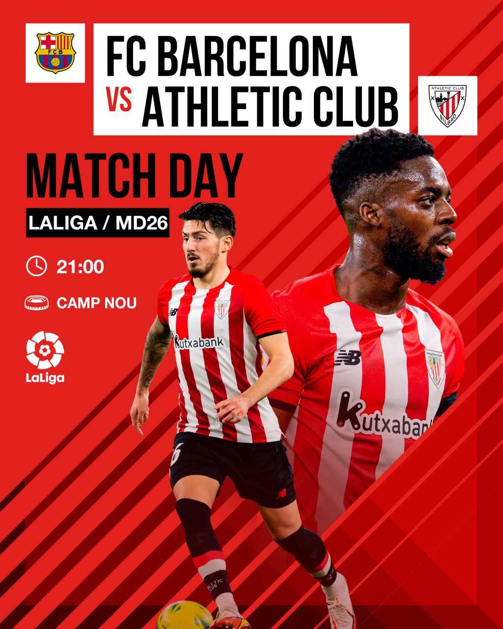 Match Pack: FC Barcelona Vs Athletic Club (LaLiga MD26) | Athletic Club ...