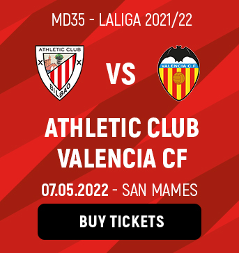 Tickets on general sale for Athletic Club vs Valencia CF