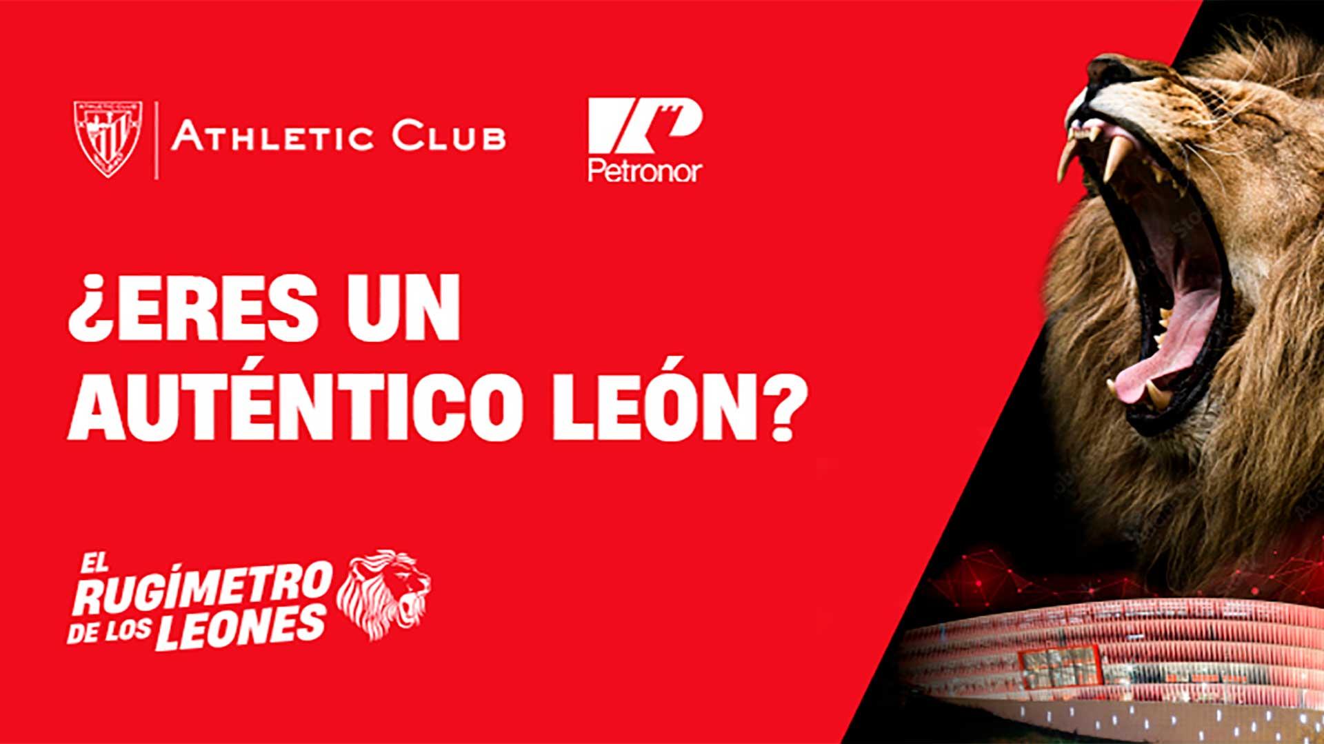 Athletic y Petronor presentan el 'Rugímetro de los leones'