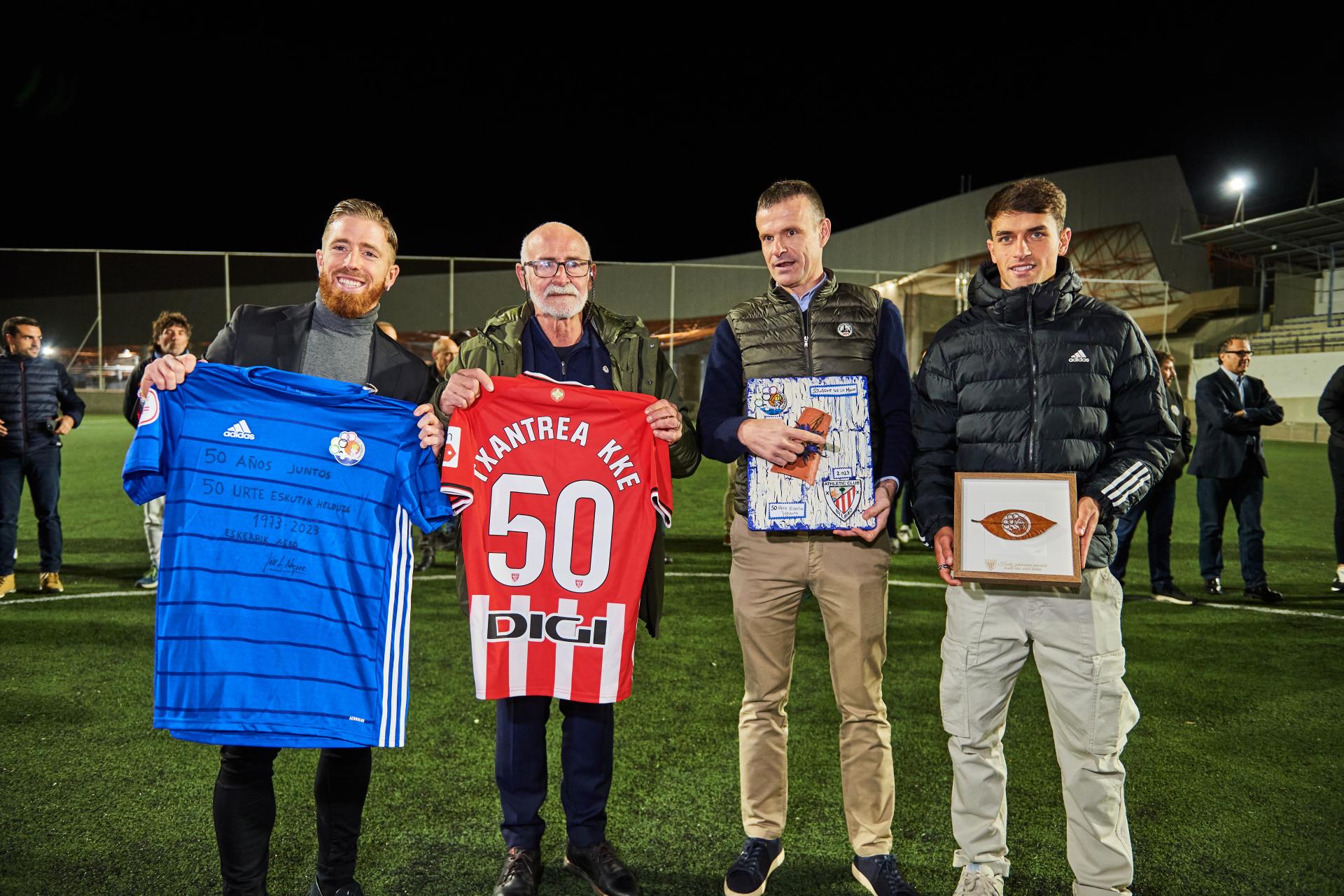 50 años de la colaboración entre Txantrea y Athletic Club