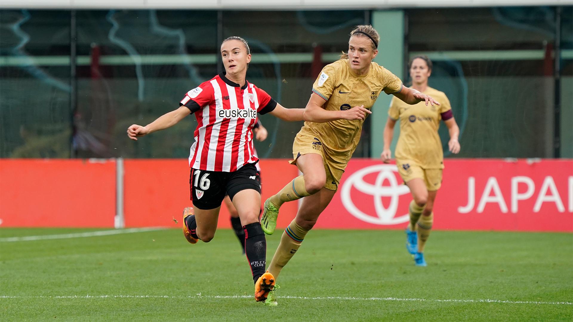 Barcelona arrasa Athletic Bilbao por 8 a 0 no Espanhol Feminino e