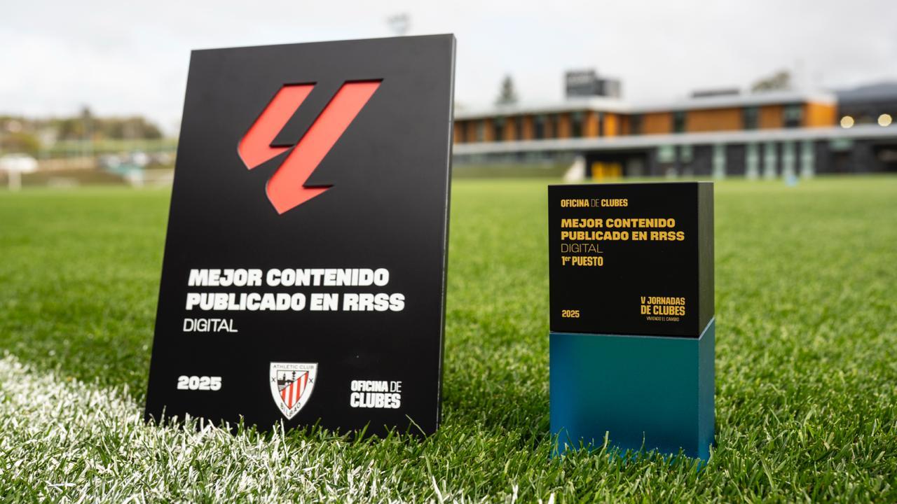 Athletic Clubek 2025eko sare sozialetako edukirik onenaren saria lortu du