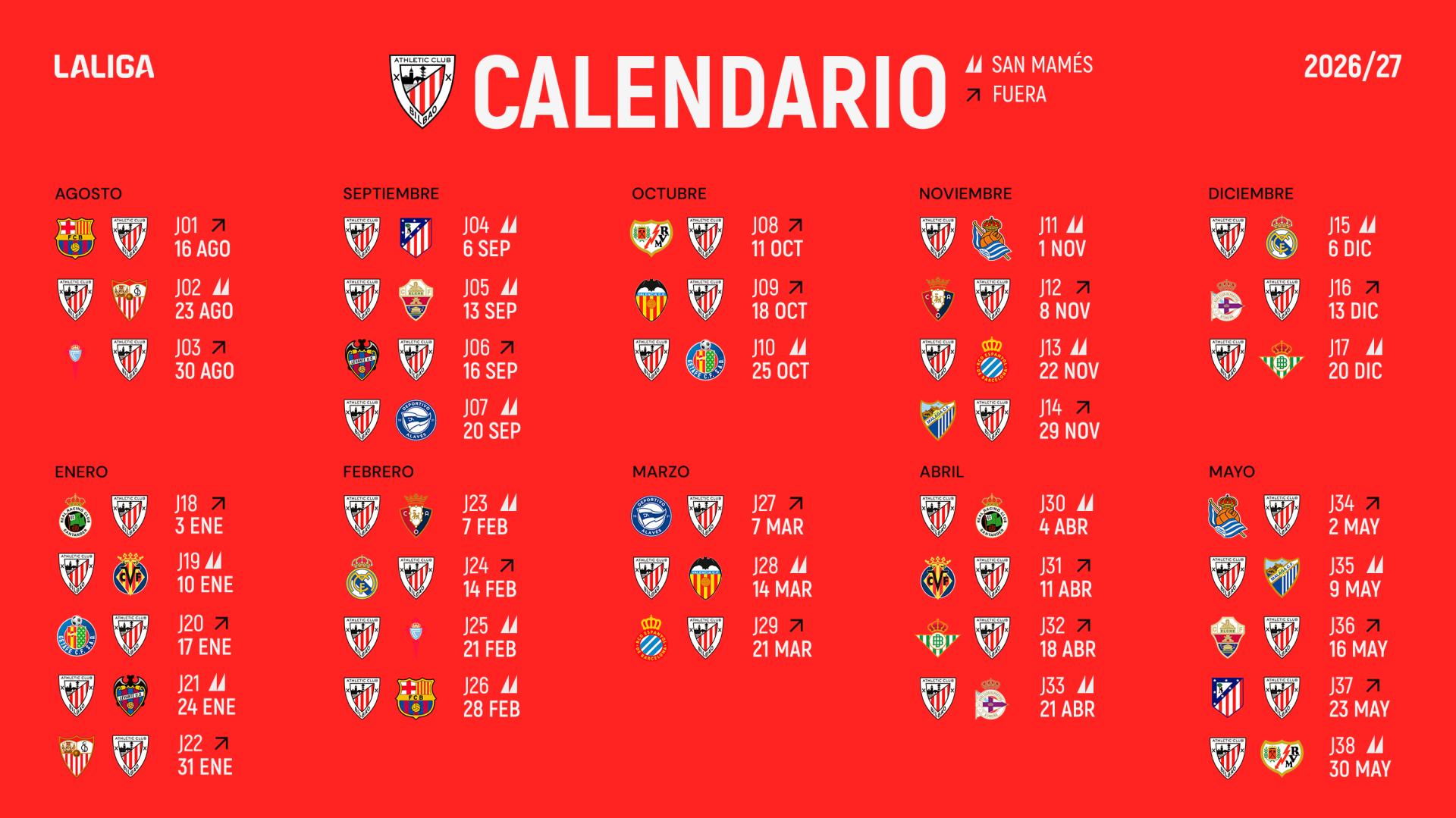 Calendario LaLiga 2026/27